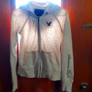 American Eagle Zippered Hoodie Medium